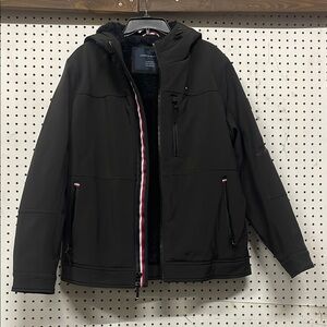 Tommy Hilfiger Black Performance Jacket with Insulation and Hood